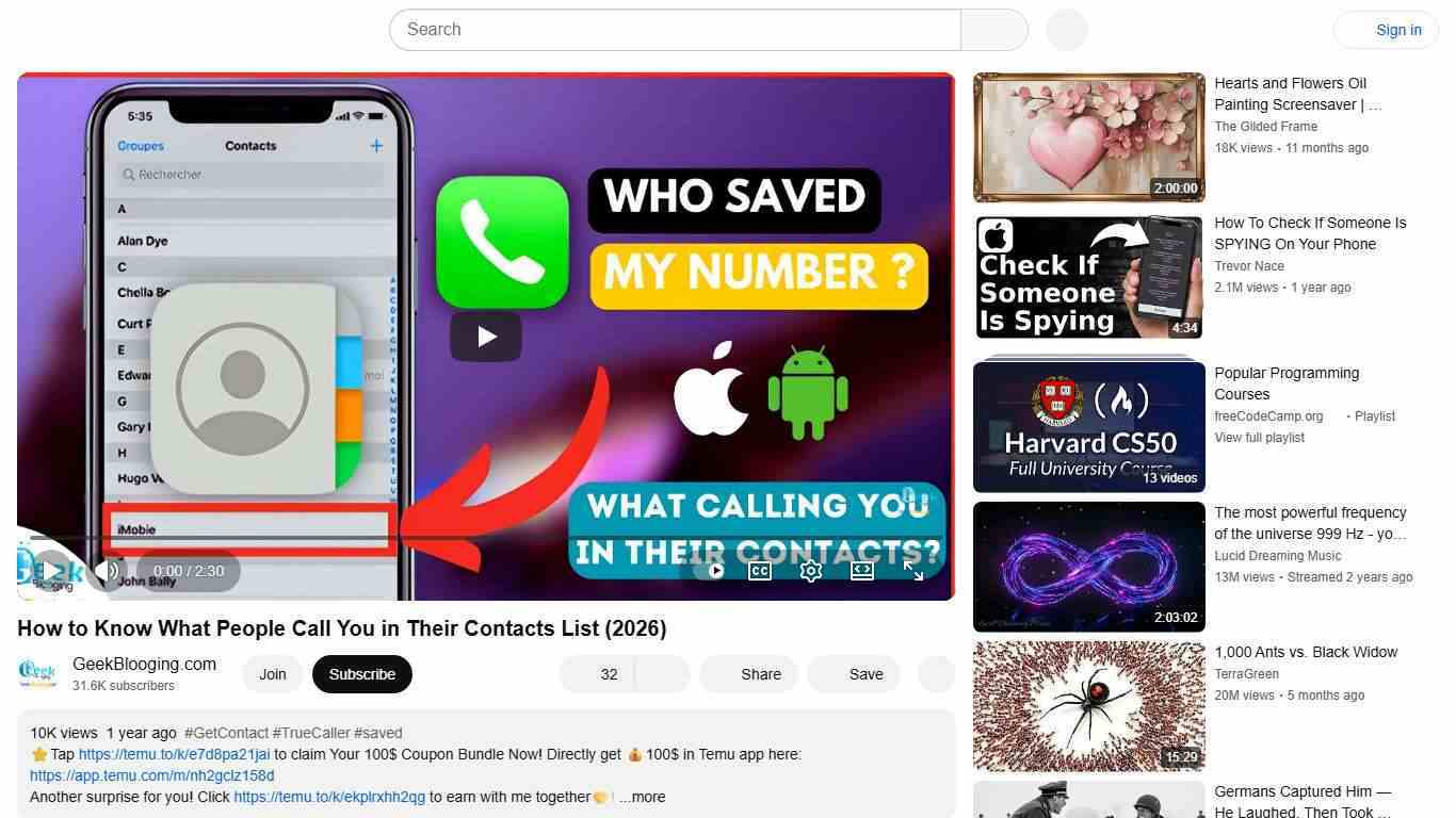 How to Know What People Call You in Their Contacts List (2026) - YouTube