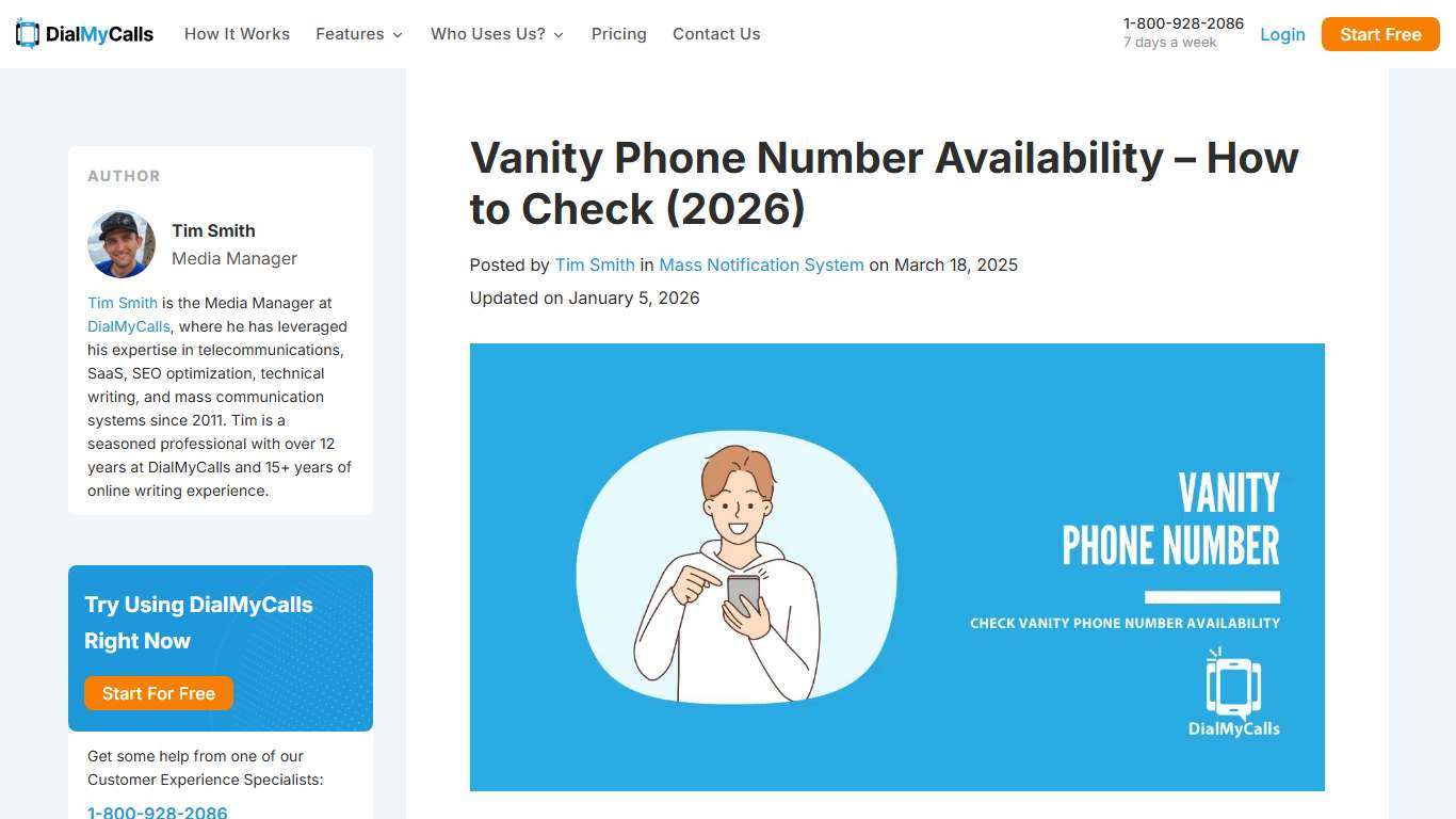 Vanity Phone Number Availability - How to Check (2026) 📈📱