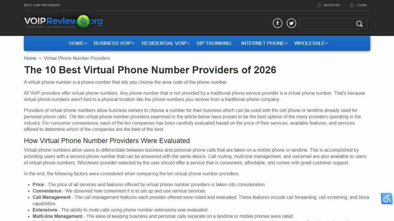 The 10 Best Virtual Phone Number Providers of 2026 | VoipReview