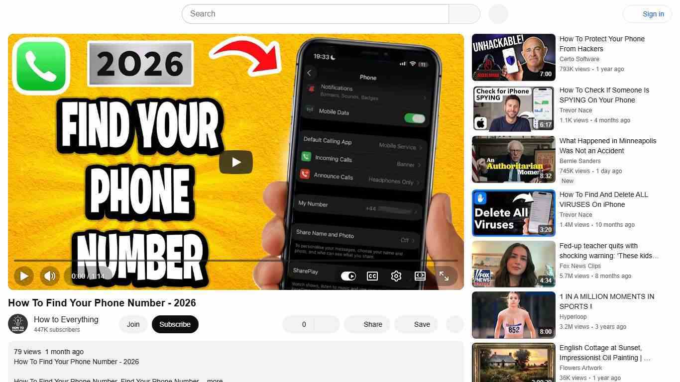 How To Find Your Phone Number - 2026 - YouTube